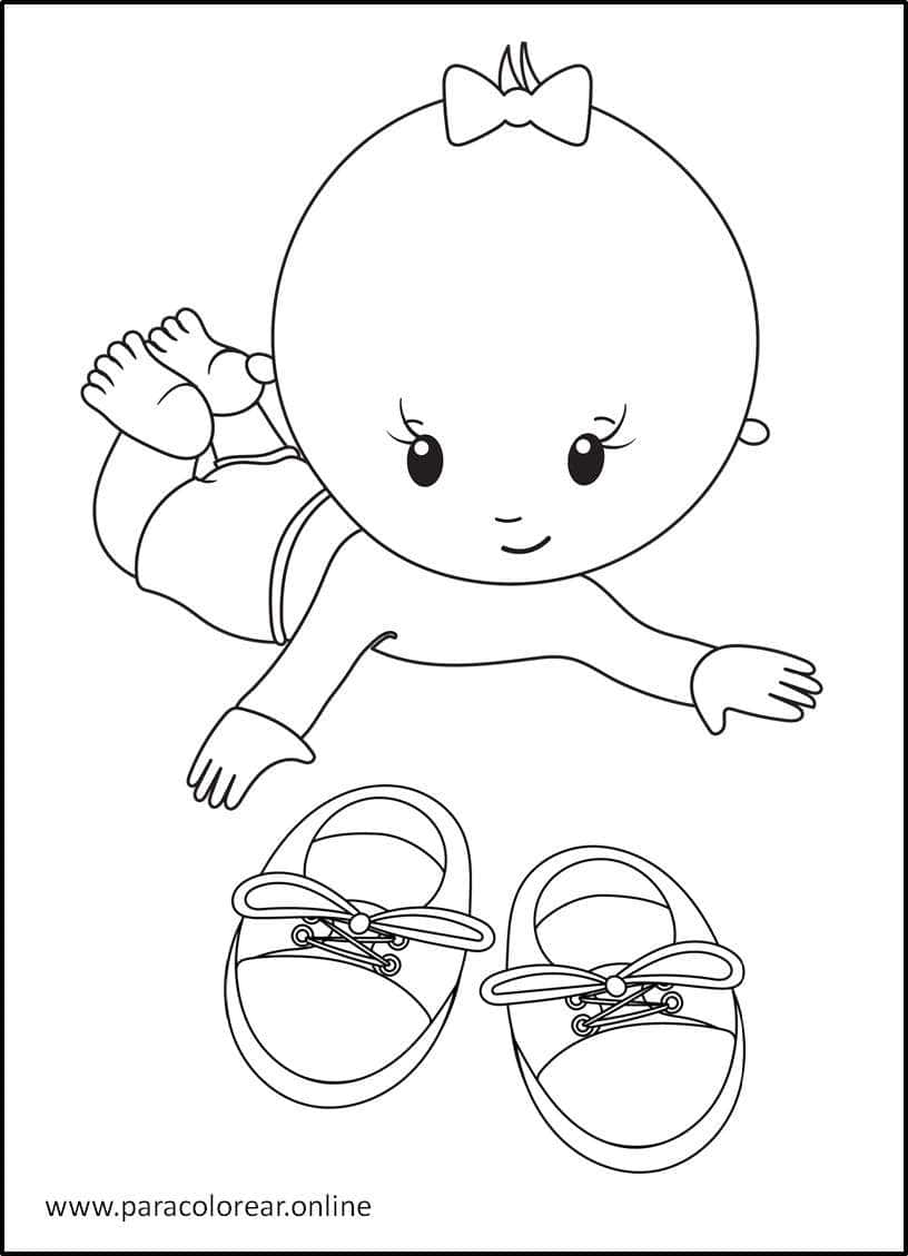 Los Mejores Dibujos de Bebés para Colorear Imprimir y Pintar 👶
