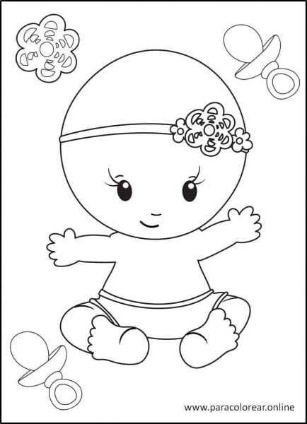 Bebés-para-colorear-7