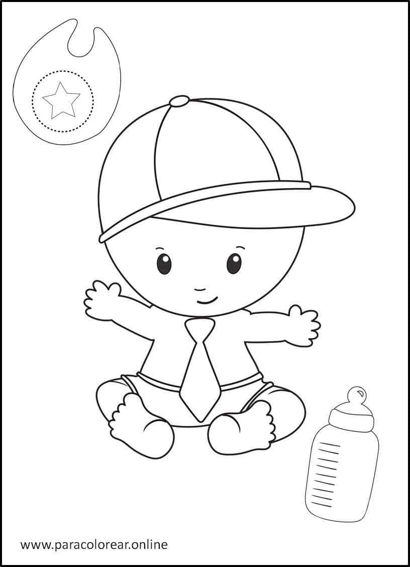 Los Mejores Dibujos de Bebés para Colorear Imprimir y Pintar 👶