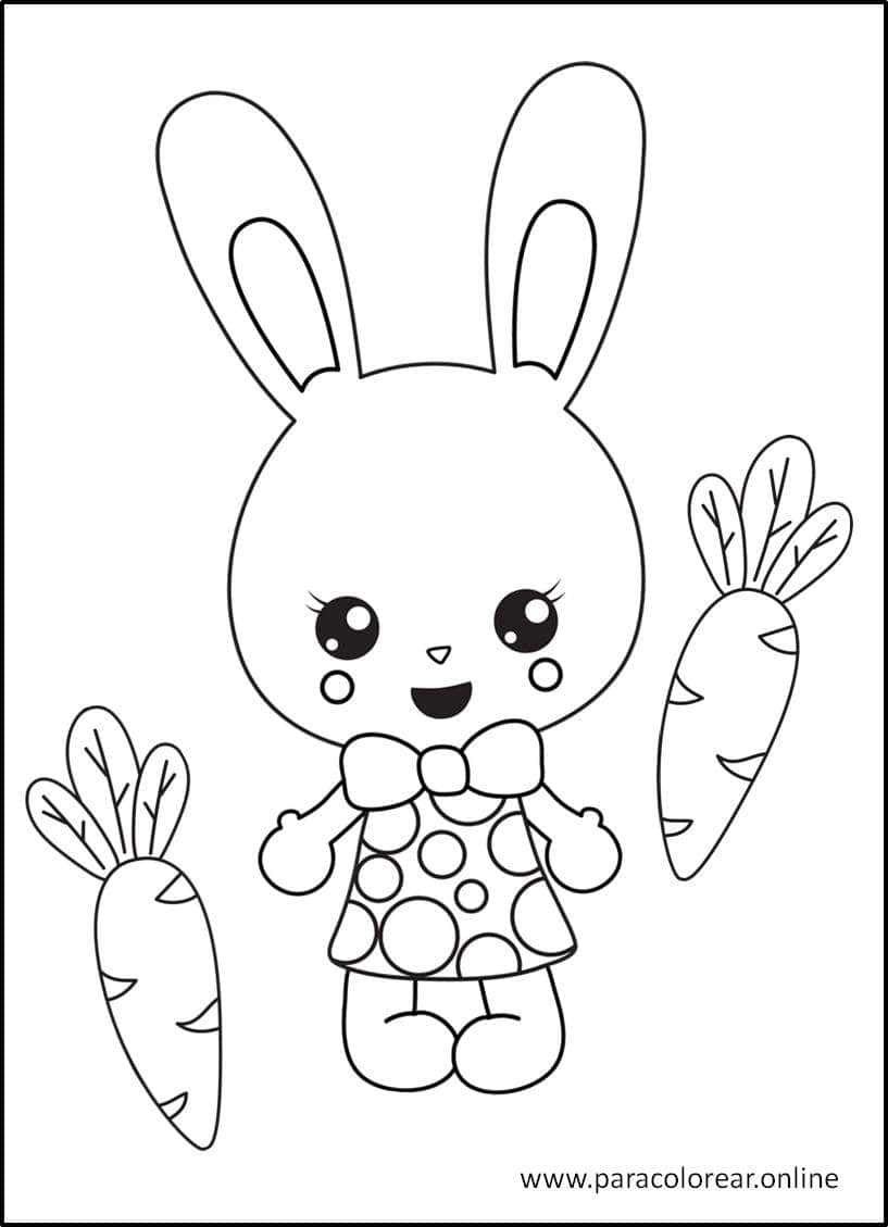 Los Mejores Dibujos De Conejos Para Colorear Imprimir Y Pintar 🐰