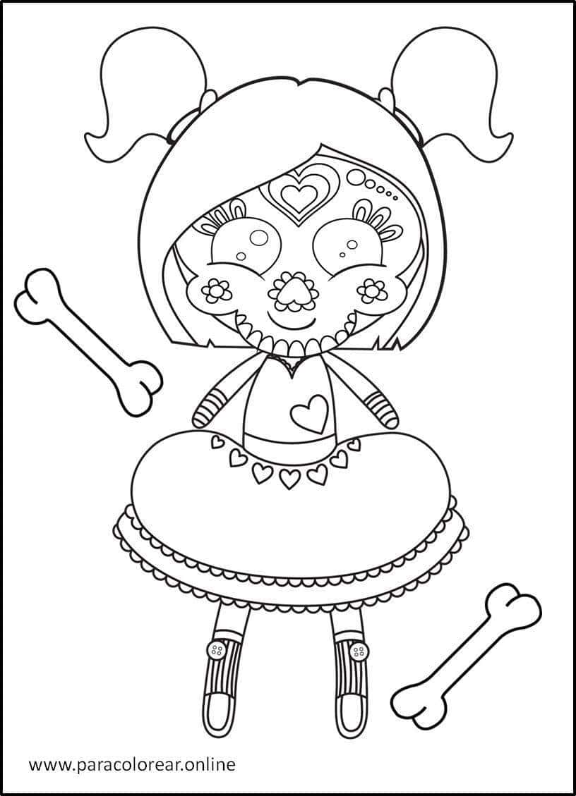 Los Mejores Dibujos de Día de Muertos para Colorear Imprimir y Pintar