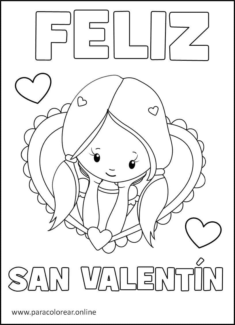 14 de Febrero San Valentin Libro De Colorear Para Chicas.: Bellas imágenes  para el día de San Valentín para niñas de 8 a 12 años. ¡¡¡Buena suerte!!!