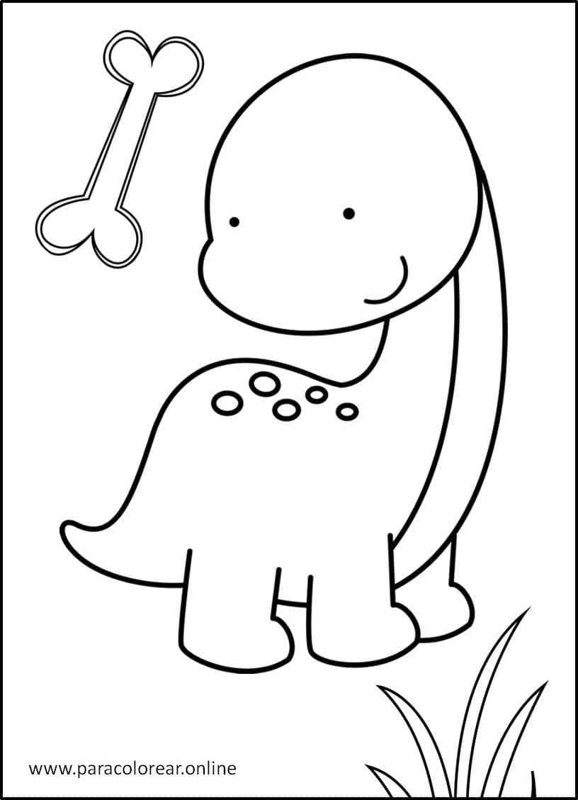 Los mejores Dibujos de Dinosaurios para Colorear Imprimir y Pintar 🦖