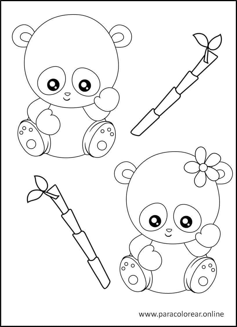 Dibujos Osos Panda Para Imprimir Colorear Dibujos Letras Actividades
