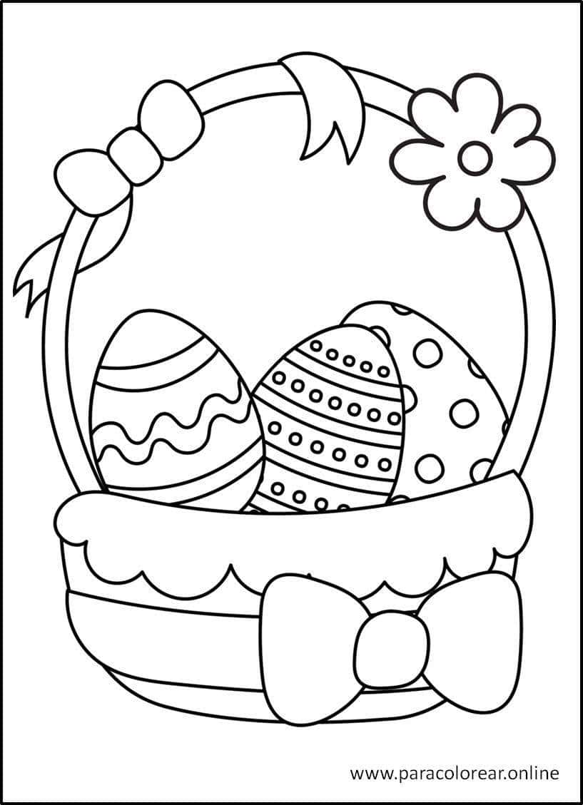 Los Mejores Dibujos de Pascua para Colorear Imprimir y Pintar 🐰