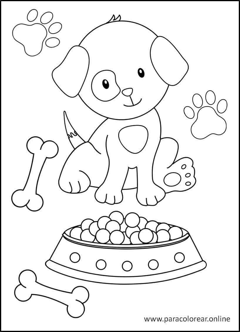 Los mejores Dibujos de Perros para Colorear Imprimir y Pintar 🐶