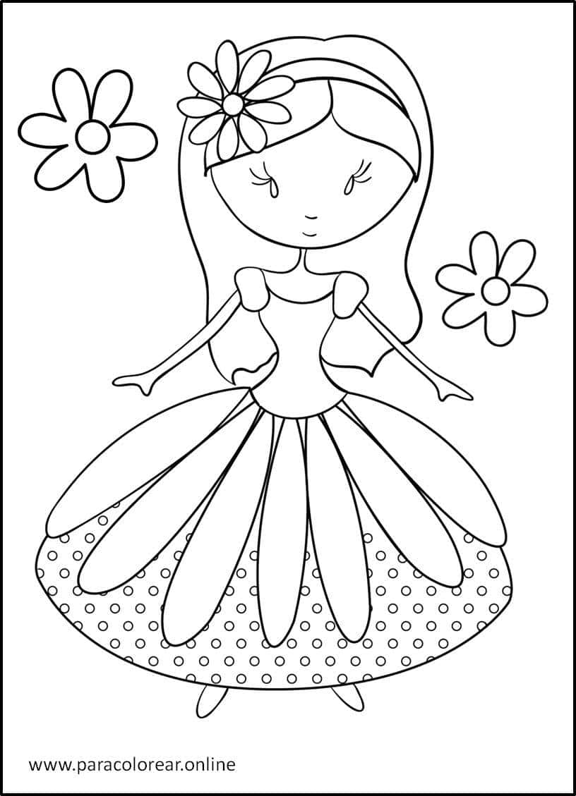 Los Mejores Dibujos De Princesas Para Colorear Imprimir Y Pintar 👸👸🏽 