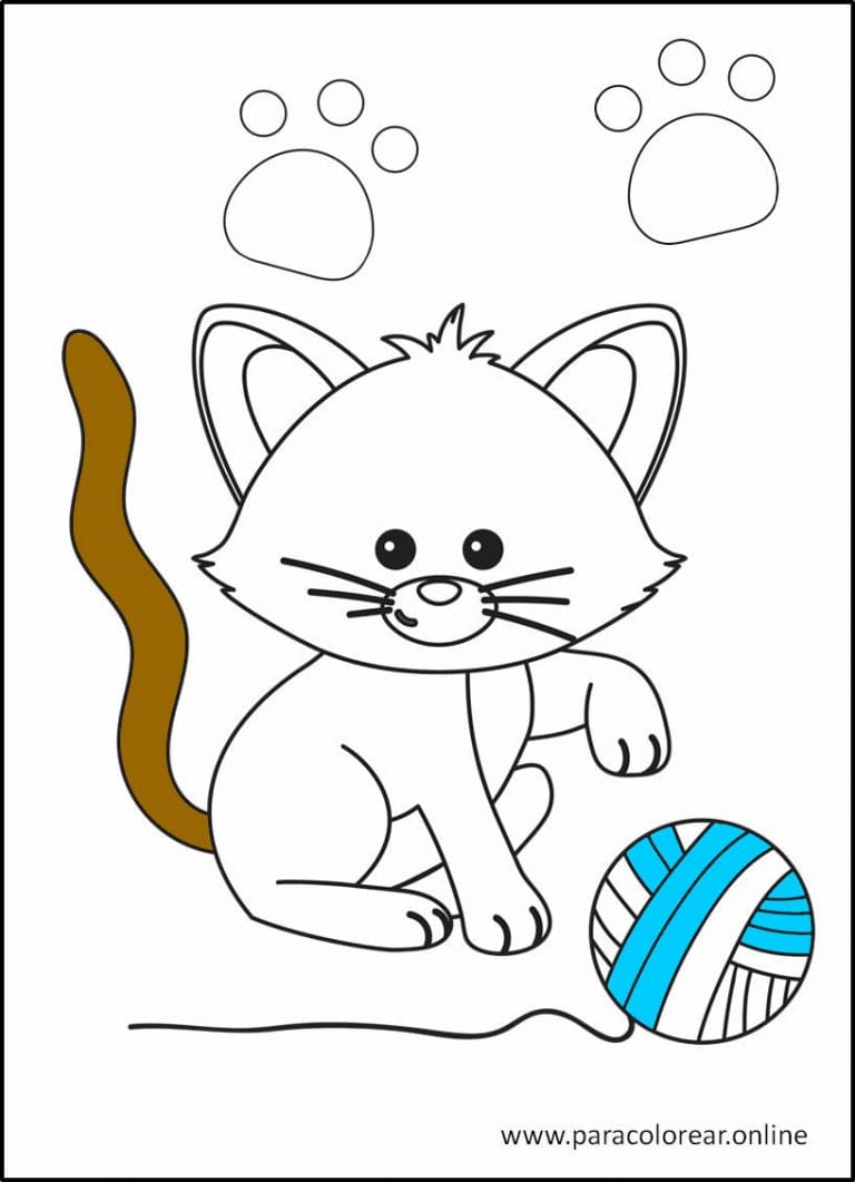 Gatos para colorear