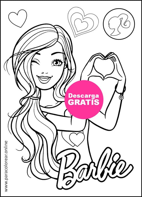 dibujos de barbie para imprimir