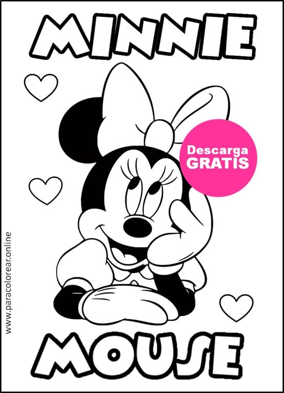 dibujos para colorear de Disney Minnie