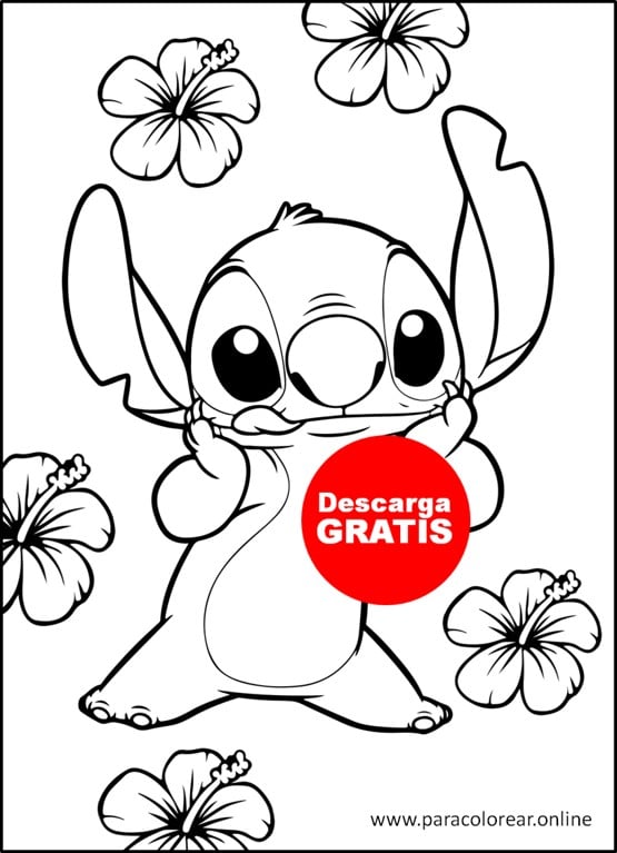 dibujos para colorear stitch